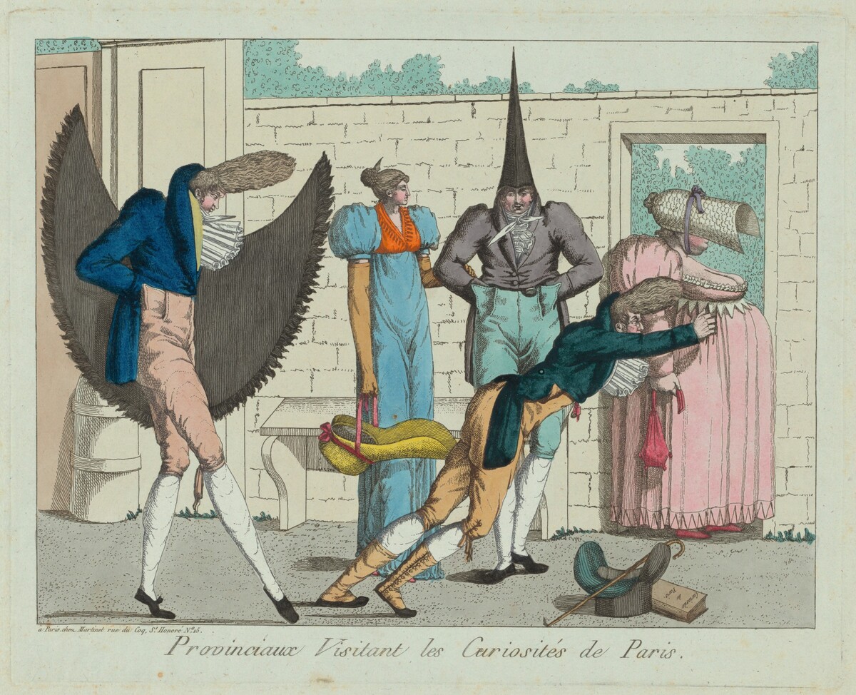 Provinciaux visitant les curiosités de Paris (Provinicials Visiting the Curiosities of Paris) by French 19th Century