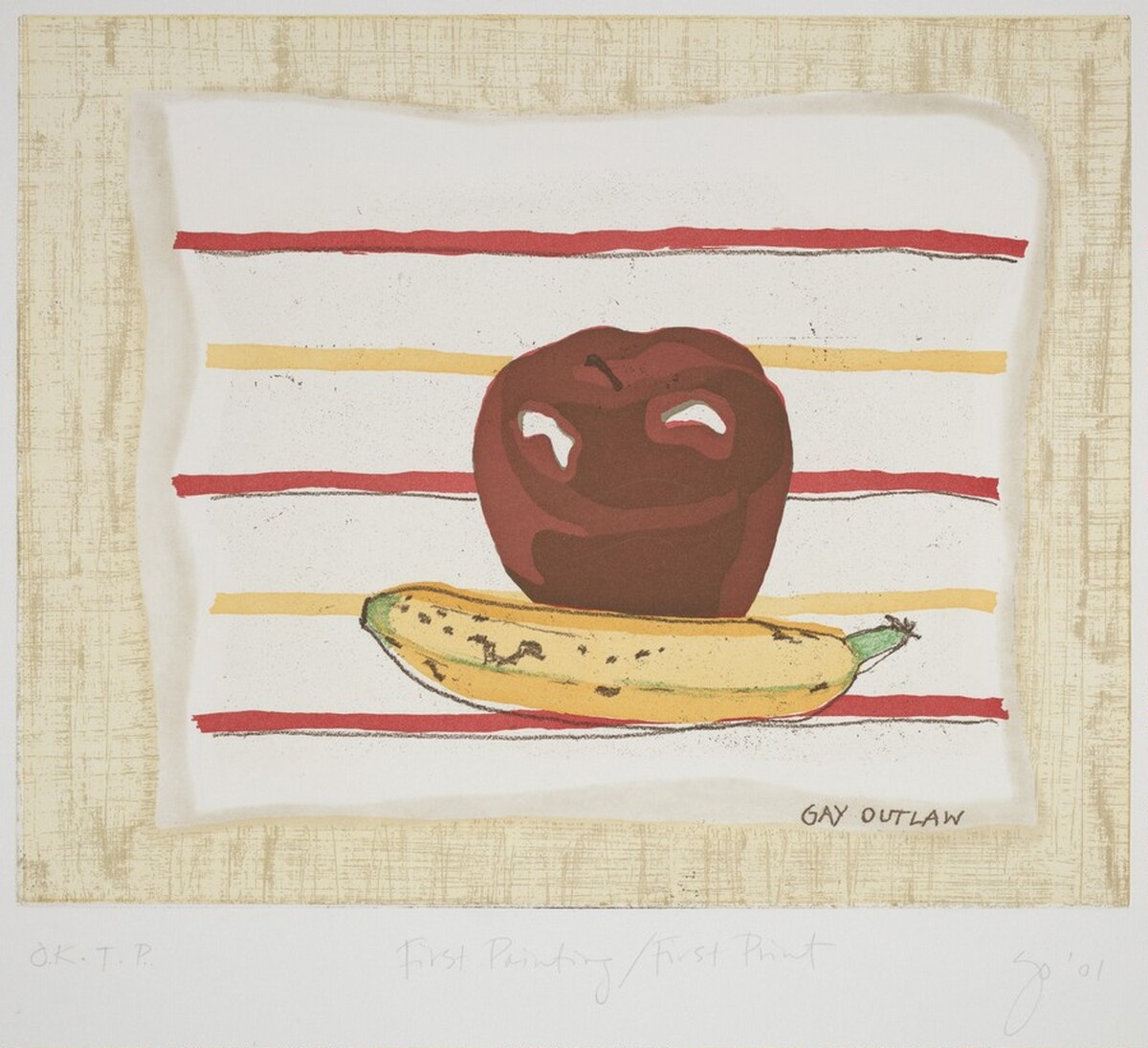 First Painting/First Print by Gay Outlaw