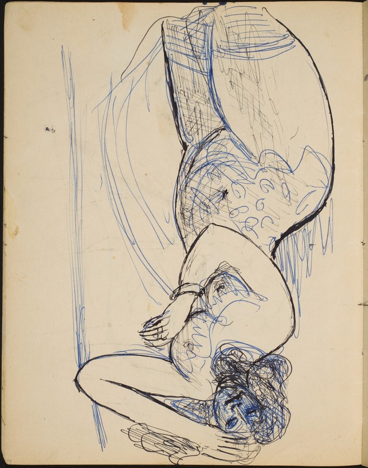 Liegender weiblicher Akt (Reclining Nude) [p. 14] by Max Beckmann