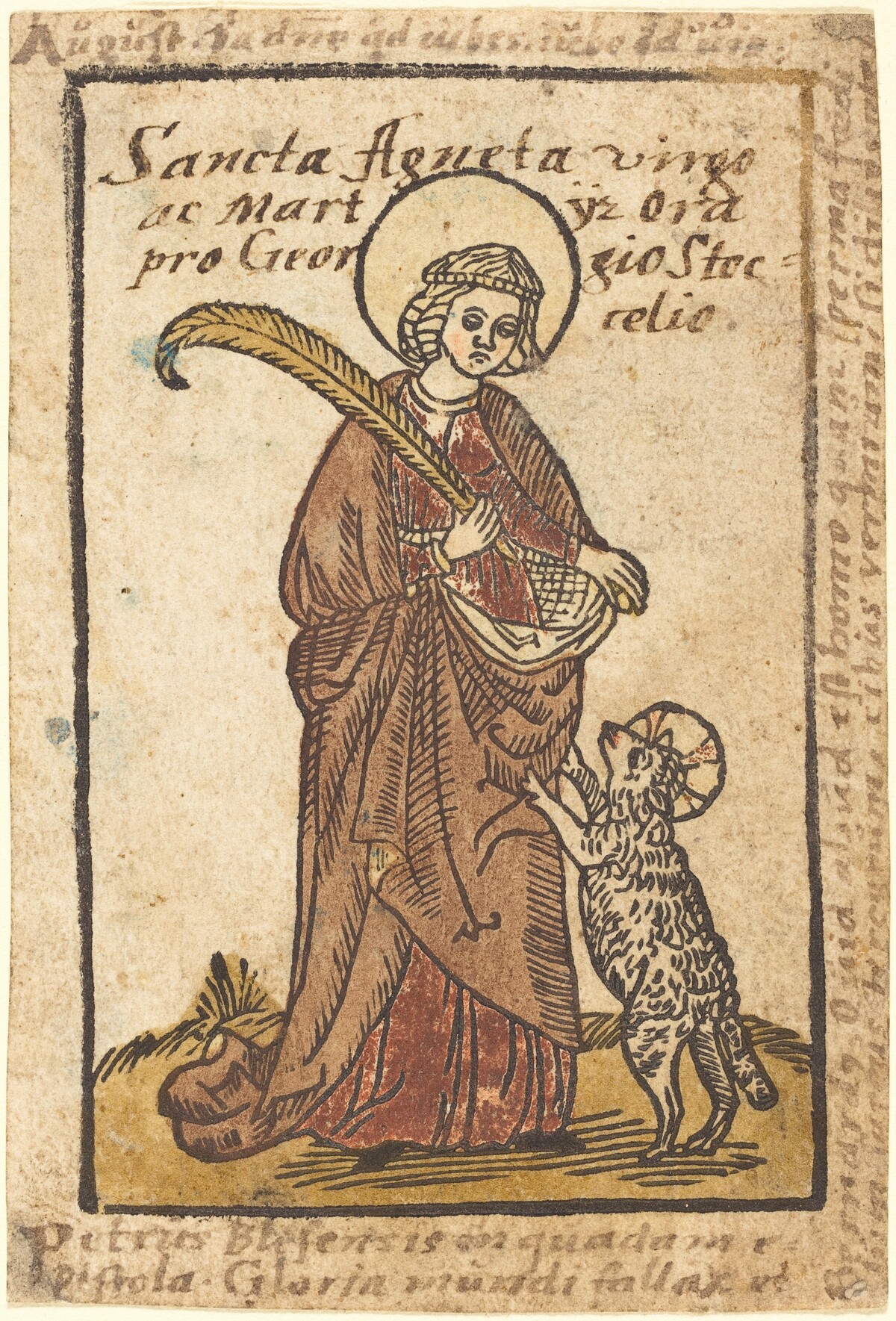 Saint Agnes by German 15th Century