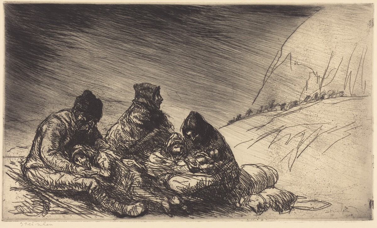 Exodus (L'exode) by Théophile Alexandre Steinlen