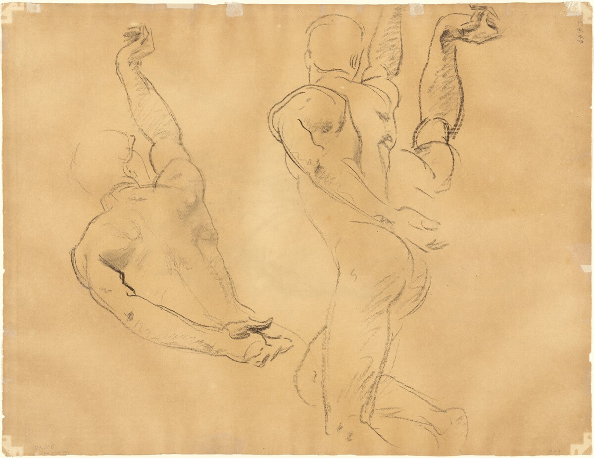 Studies of Male Nudes [verso] by John Singer Sargent
