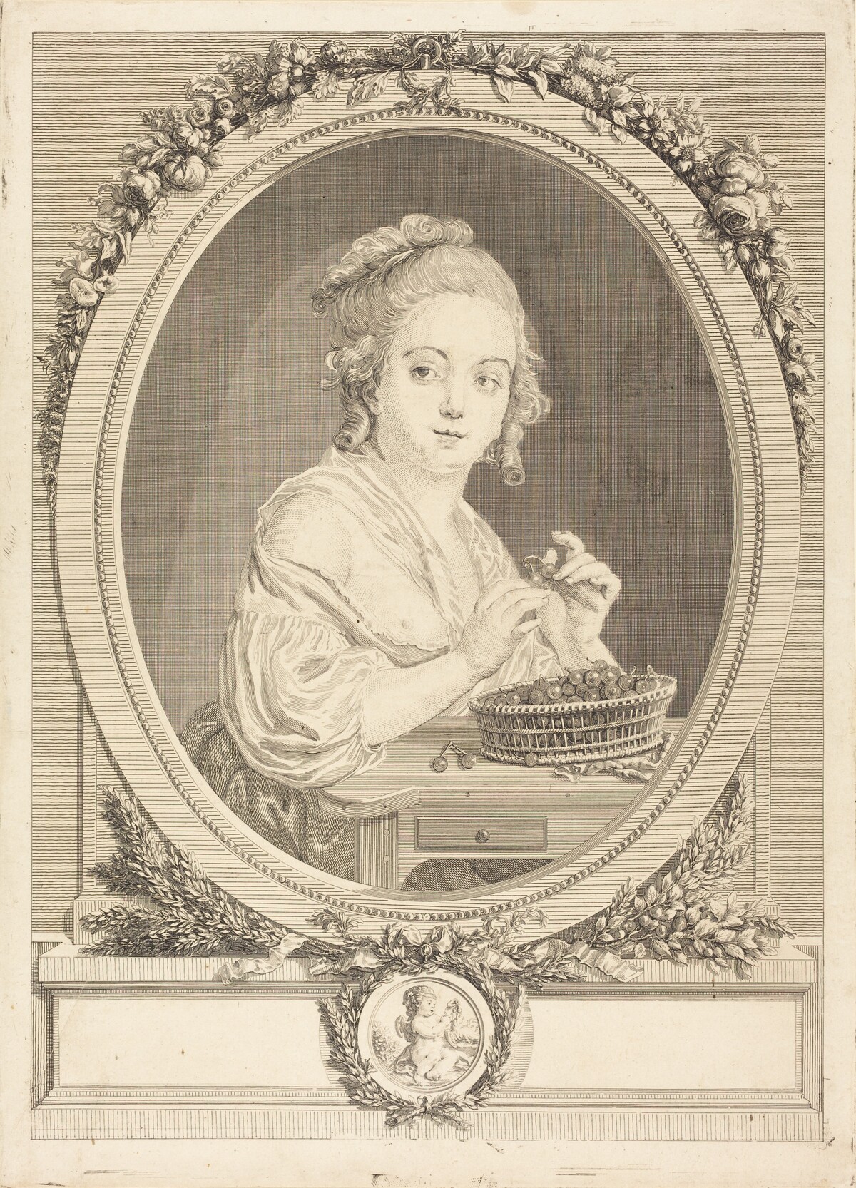 Les cerises by Gérard Vidal after P. Davesne