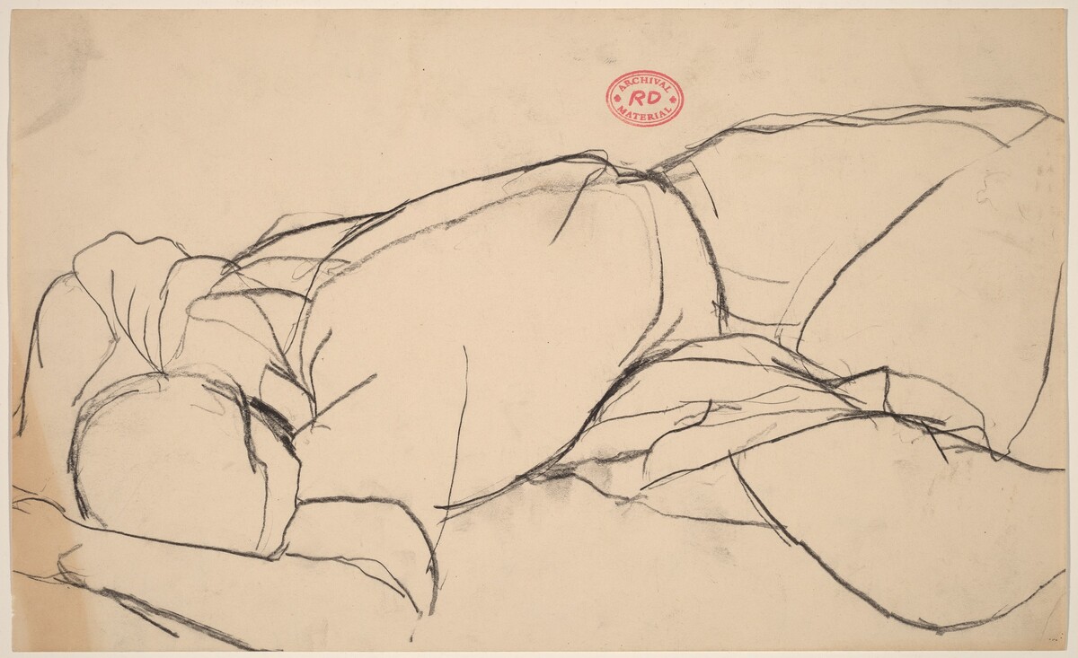 Untitled [reclining figure with face down] by Richard Diebenkorn