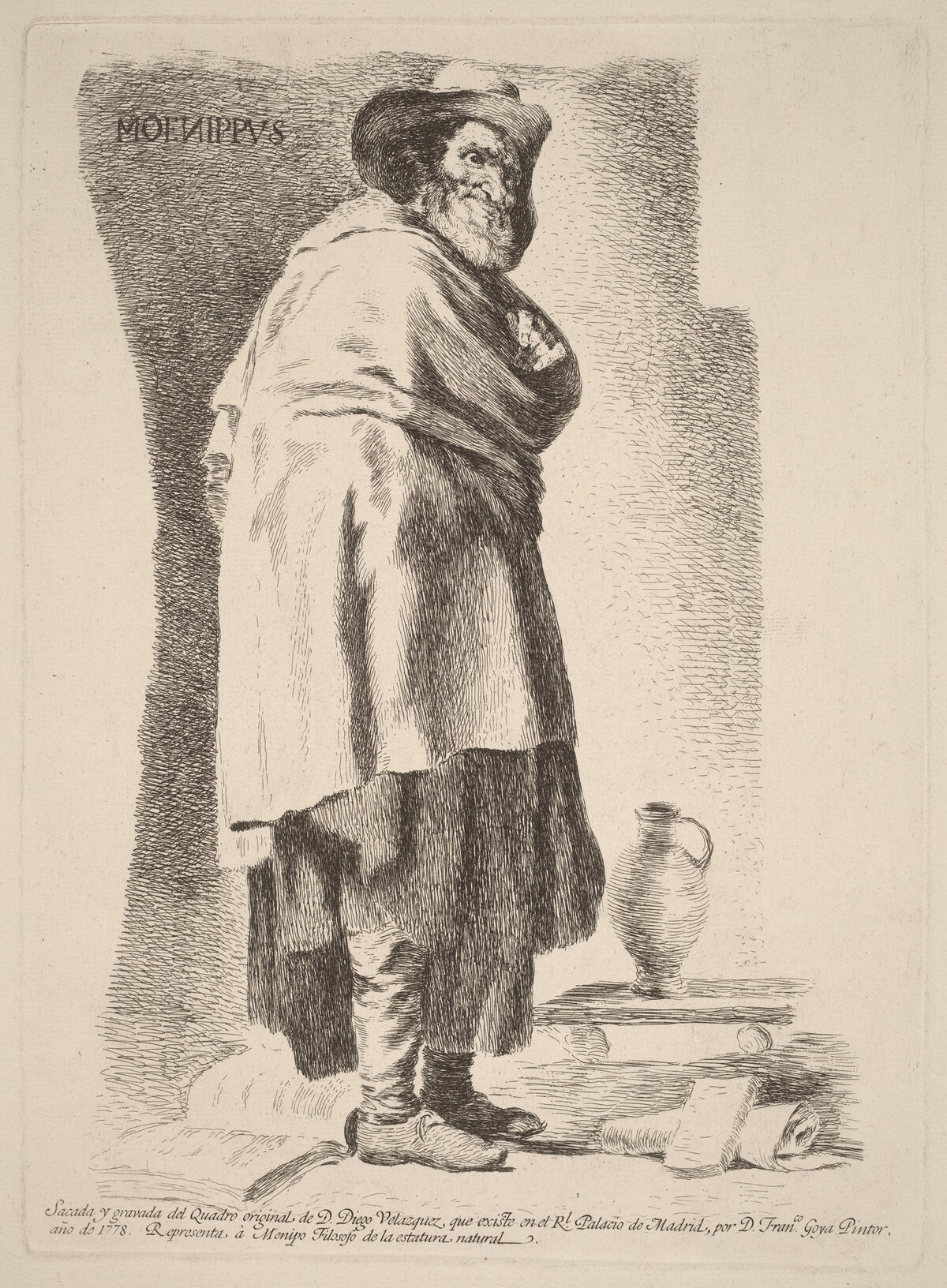 Moenippvs (Moenippus) by Francisco Goya after Diego Velázquez