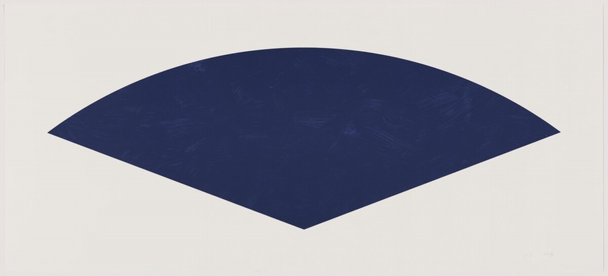 Blue Curve (State II) by Ellsworth Kelly