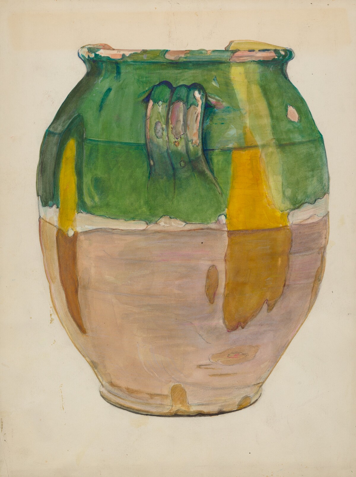 Clay Flower Jar by Cecily Edwards