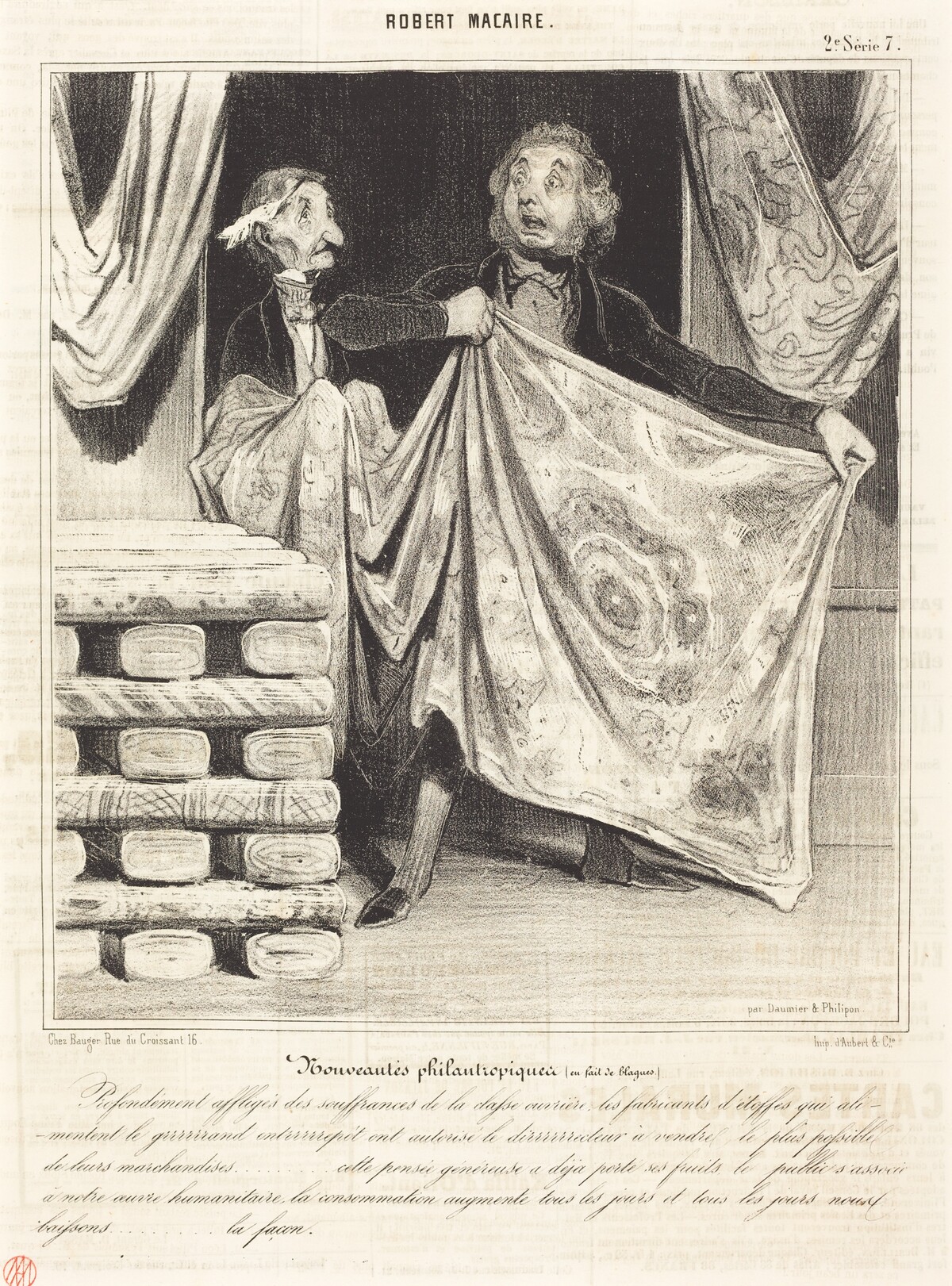 Nouveautés philantropiques... by Honoré Daumier