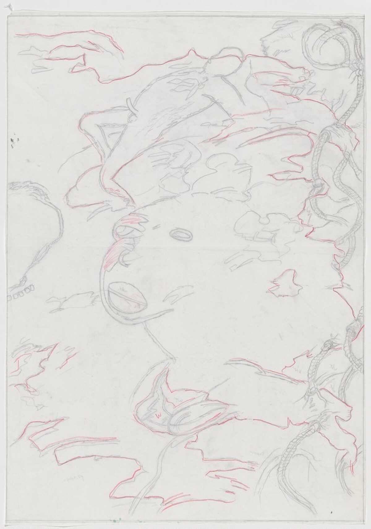 Pontchartrain [preparatory drawing for panel B] by Robert Colescott