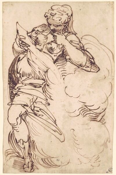 A Standing Sibyl with a Scroll