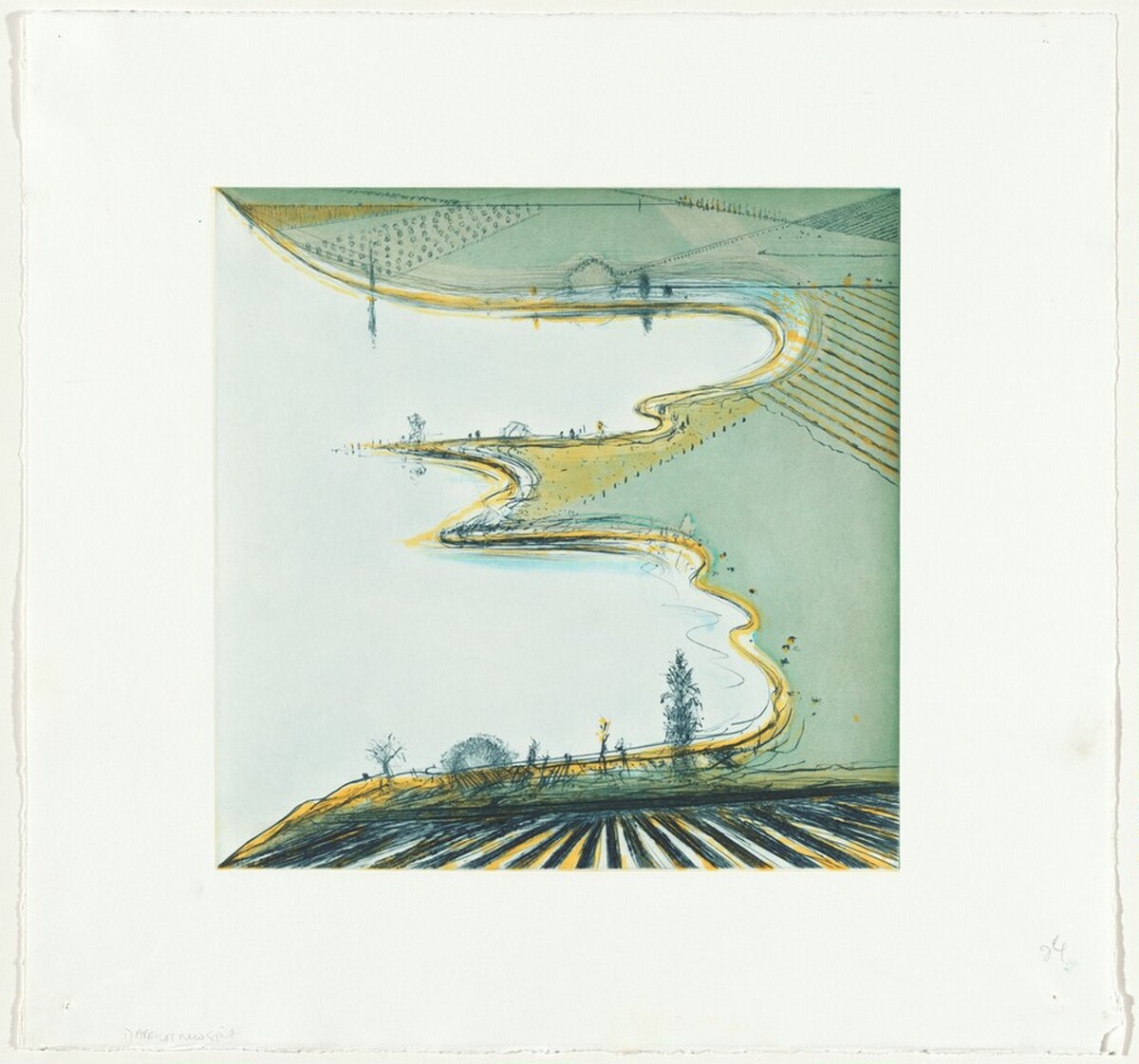 River Edge by Wayne Thiebaud