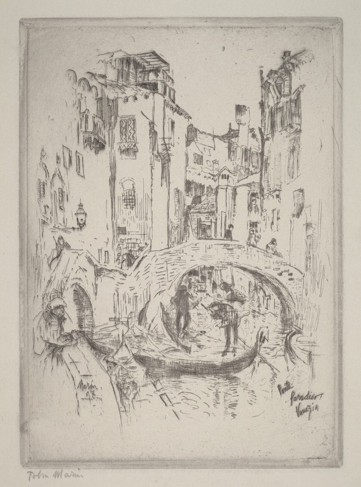 Ponte Paradiso, Venice by John Marin