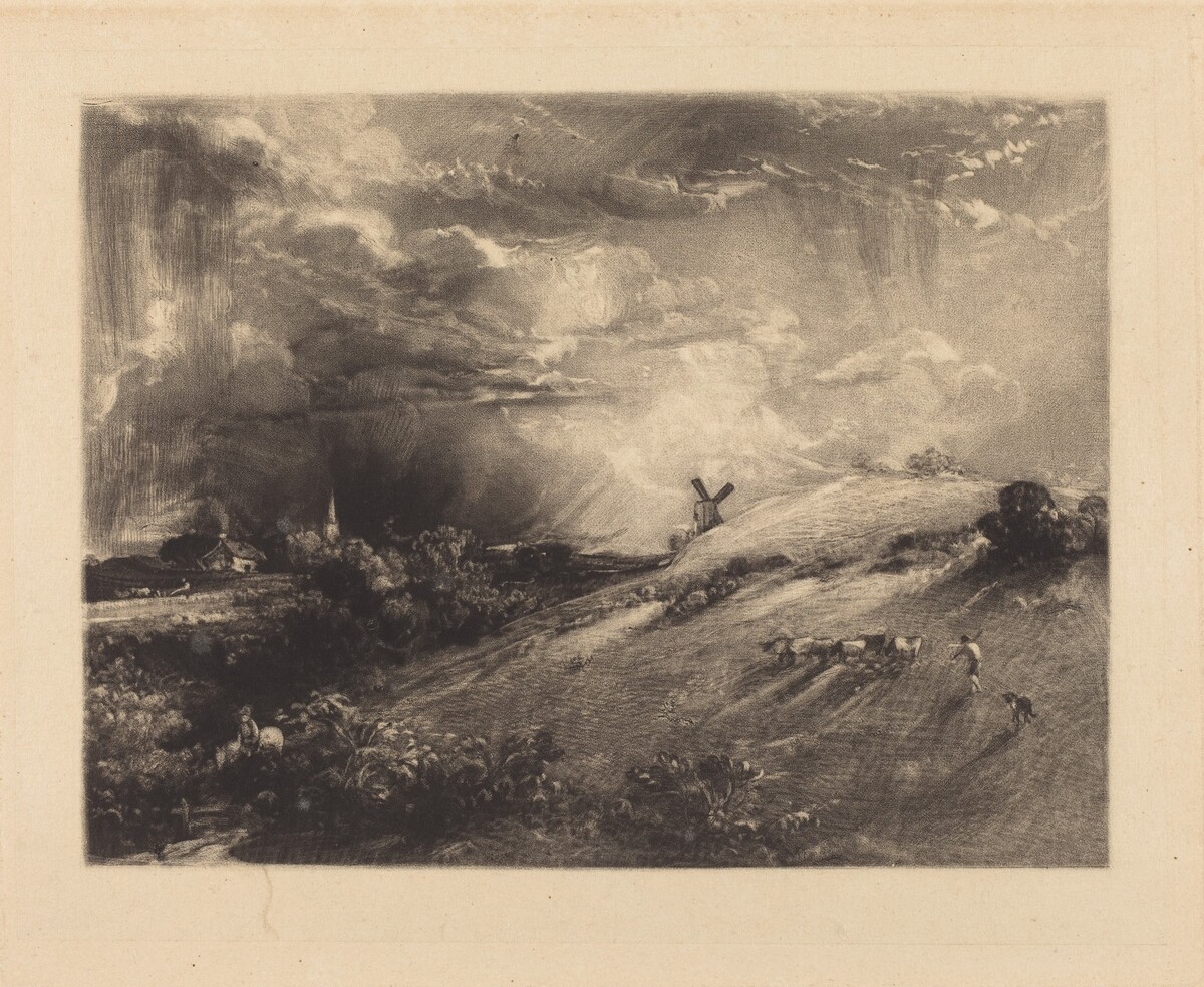 Summer Afternoon, after a Shower by David Lucas after John Constable