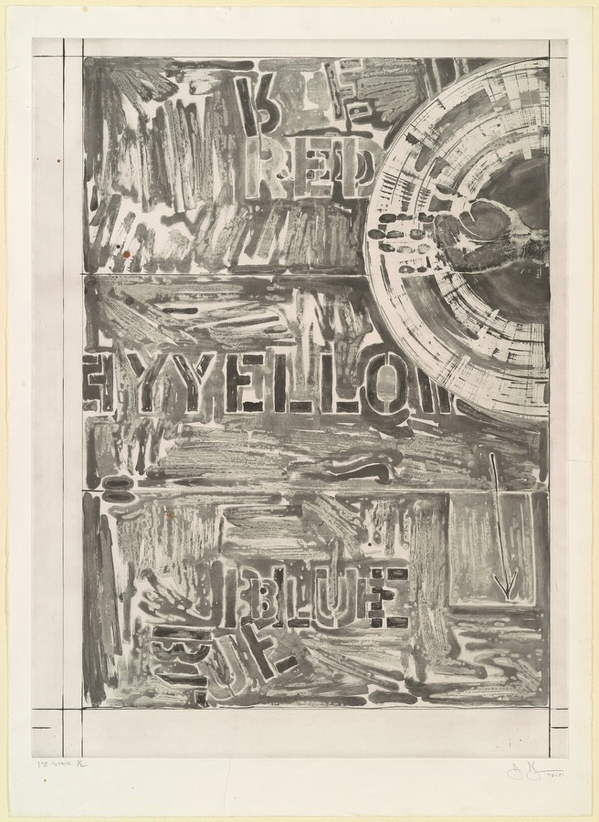 Periscope [state proof of 1st state] by Jasper Johns