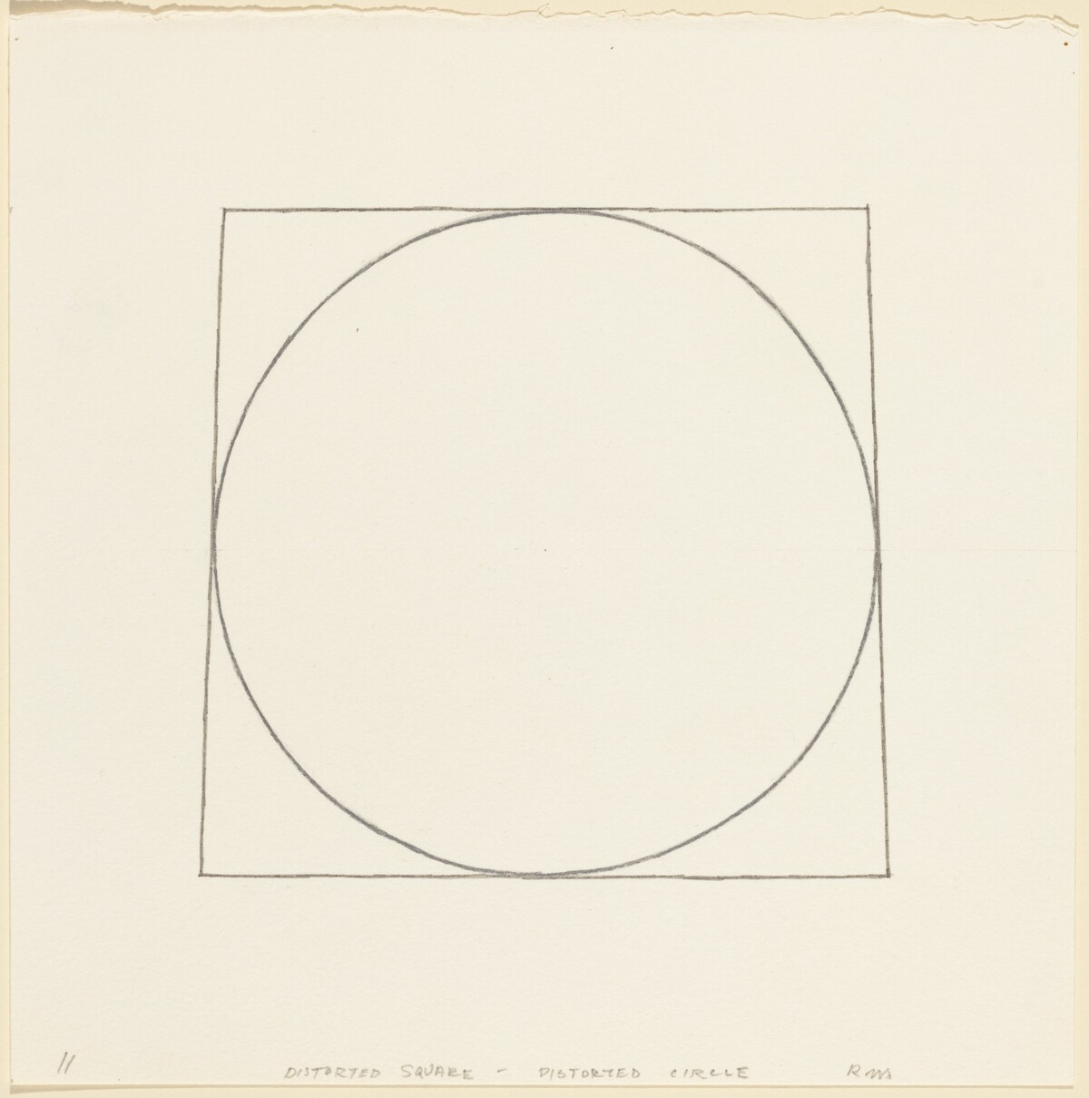 II. Distorted Square - Distorted Circle by Robert Mangold