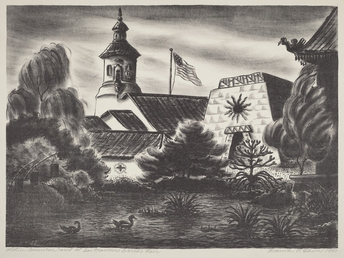 Latin American Court at San Francisco Worlds Fair by David P. Chun