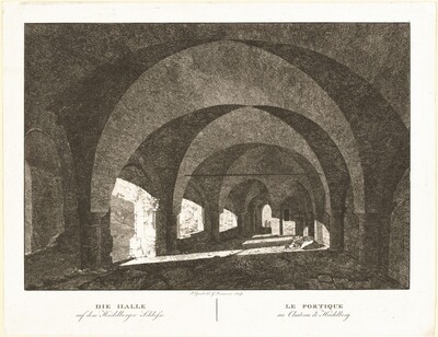 Die Halle auf dem Heidelberger Schlosse (The Hall of Heidelberg Castle)