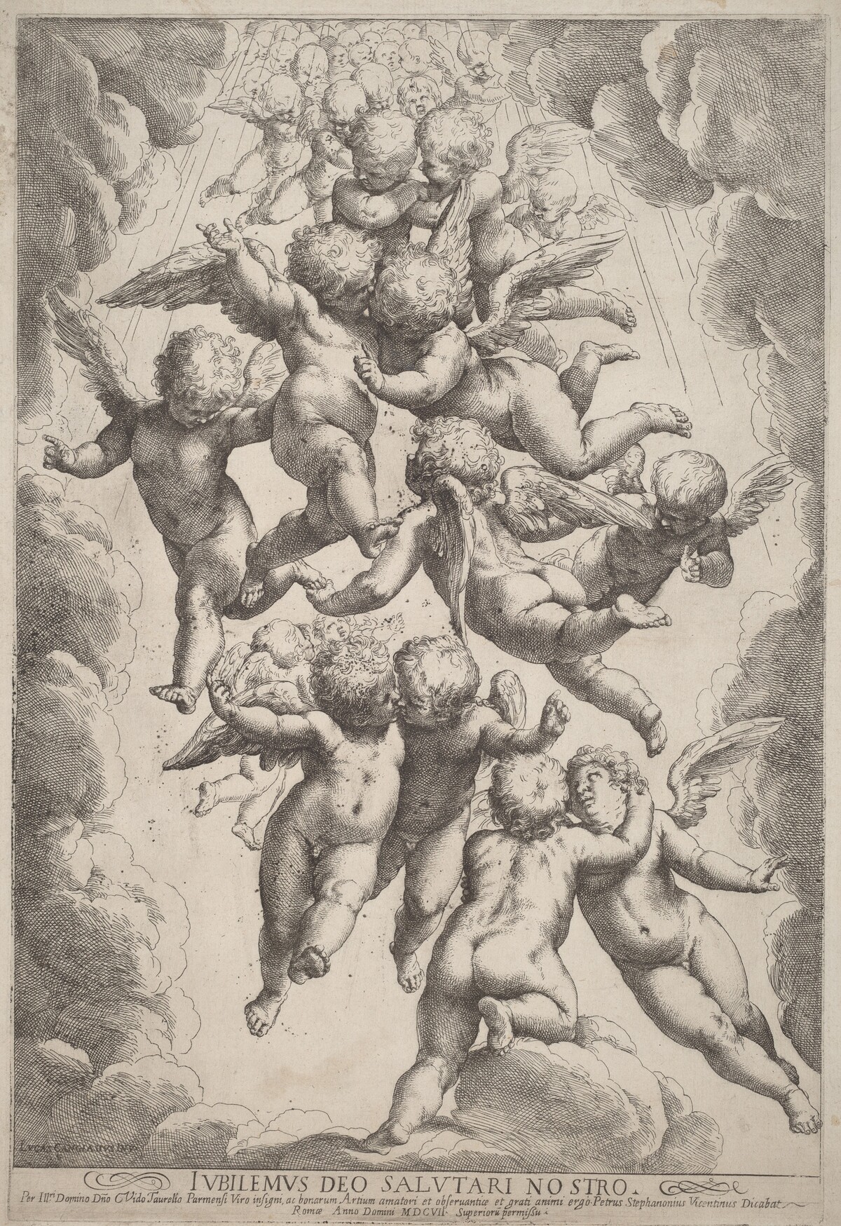 Angels in Glory by Guido Reni, after Luca Cambiaso