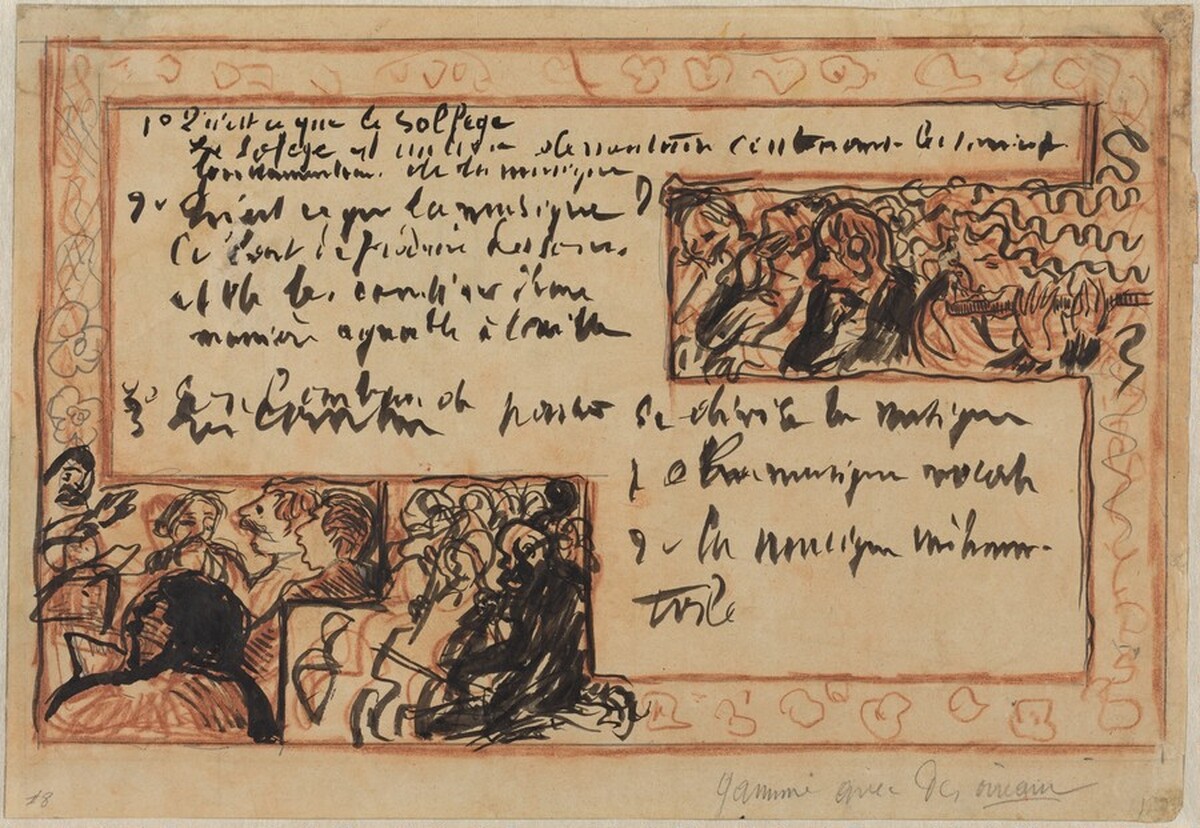 Study for "Qu'est-ce qu'un solfège" by Pierre Bonnard