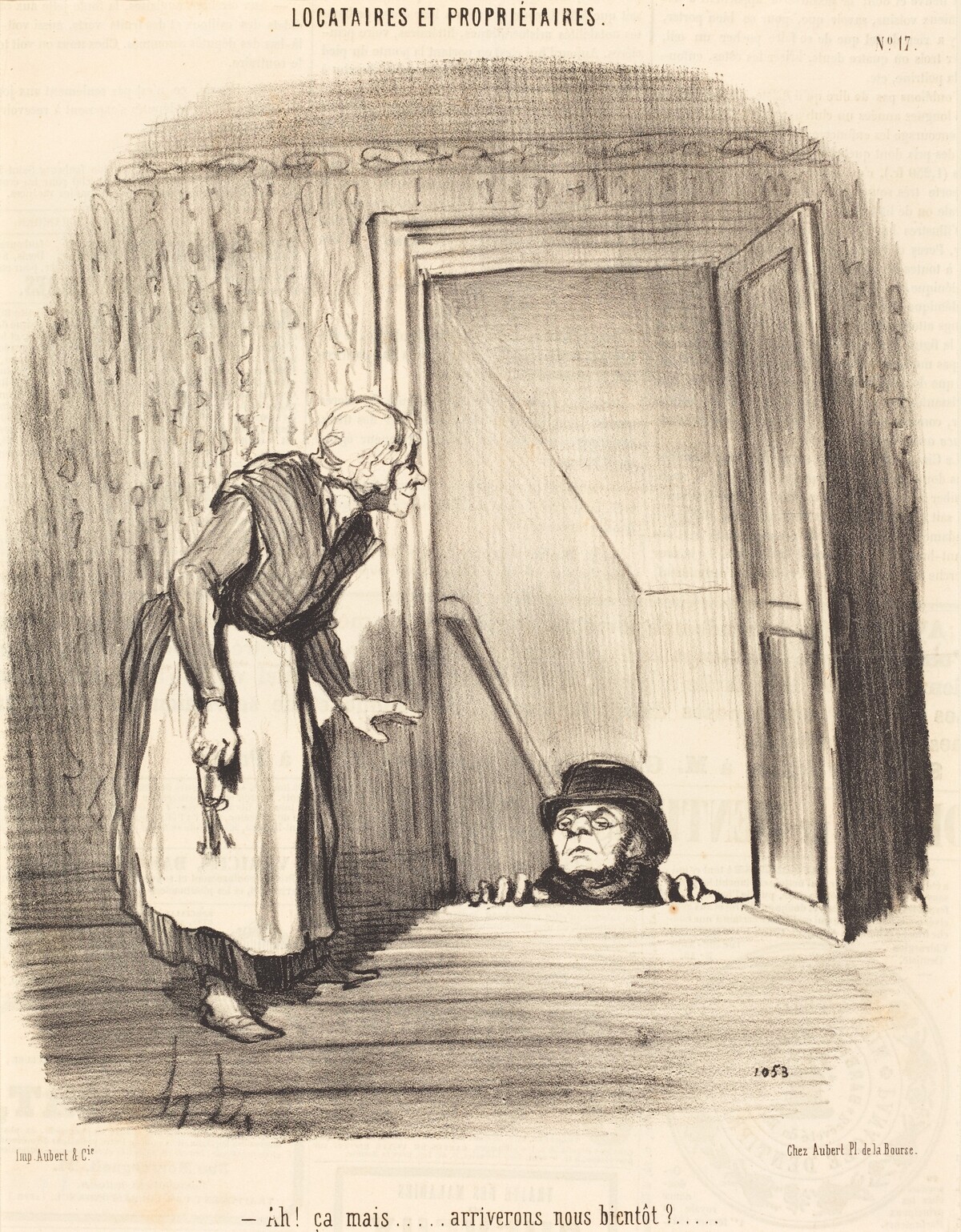 Ah! ça mais... arriverons-nous bientôt? by Honoré Daumier