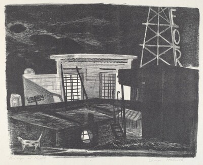 Roof Tops at Night