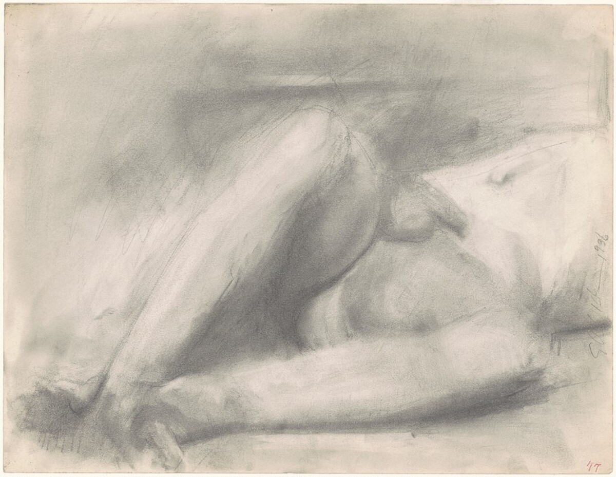Reclining Male Nude by Edwin Walter Dickinson