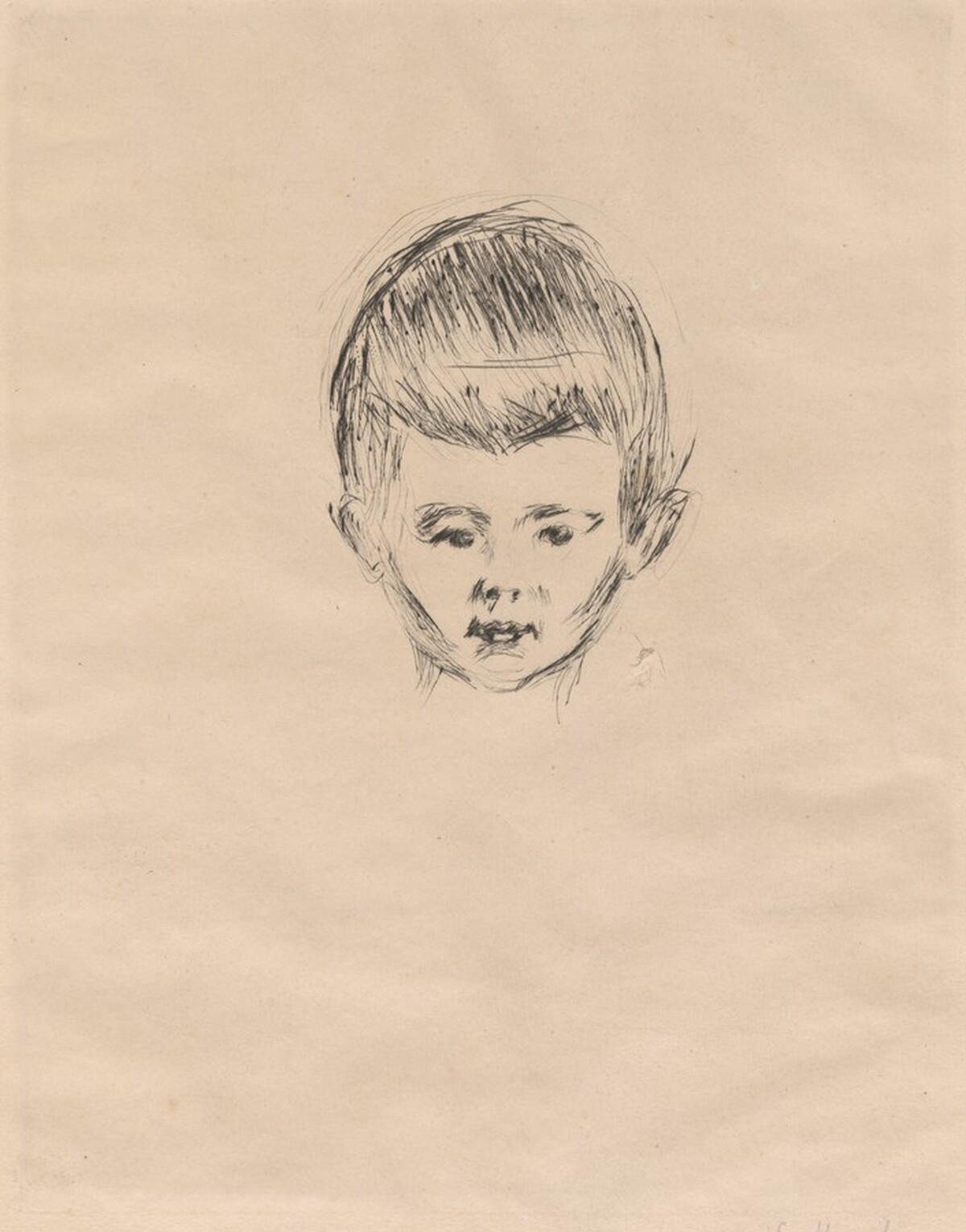 Portrait of Andreas Schwartz by Edvard Munch