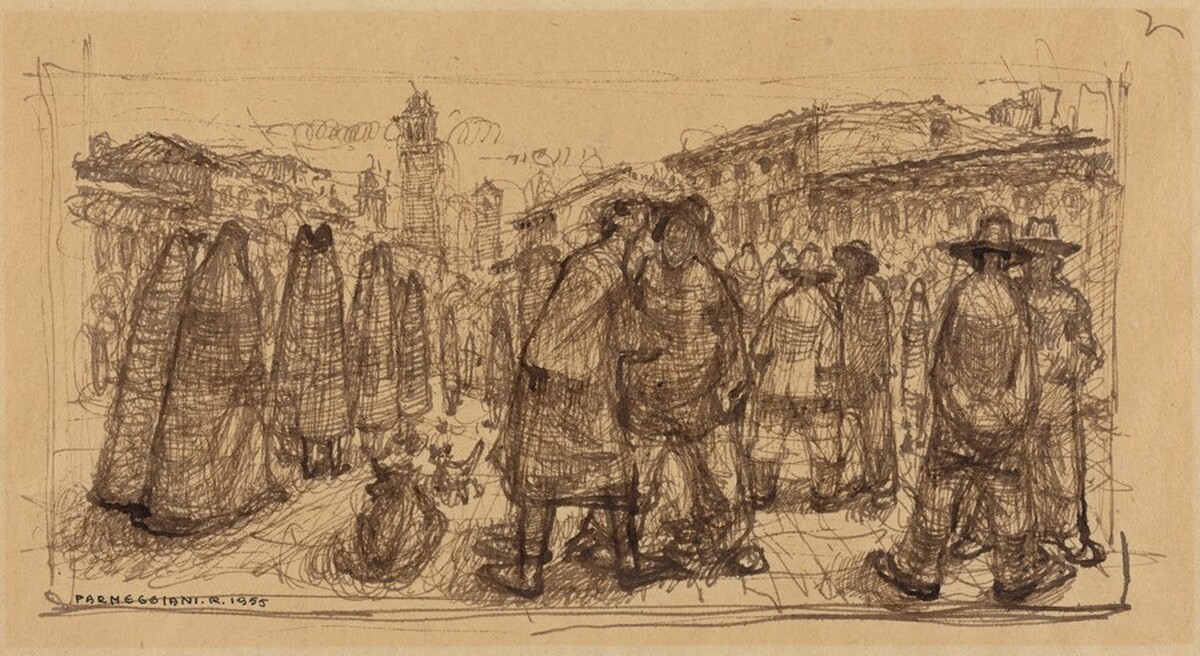 Street Scene, Venice by Romano Parmeggiani