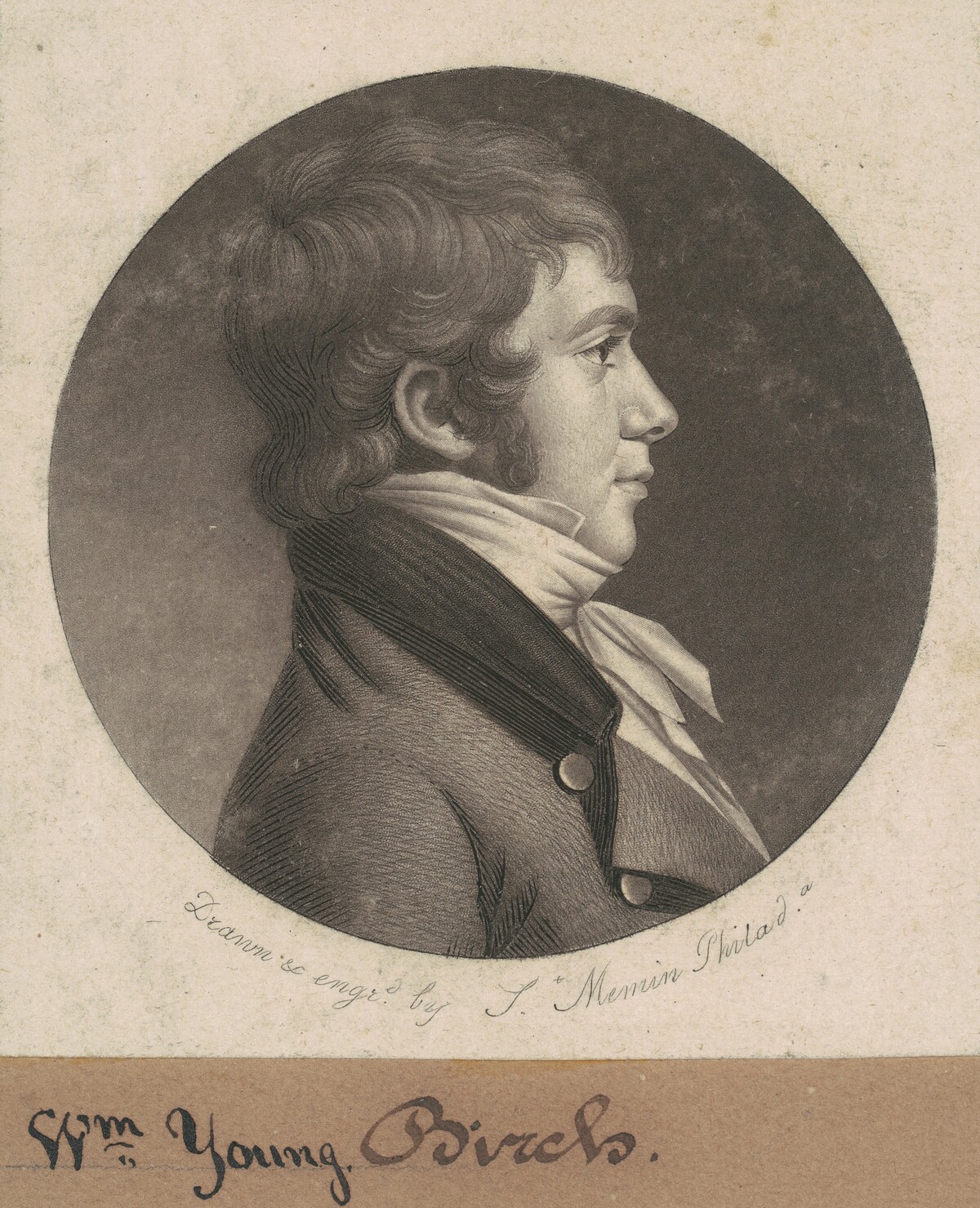 George Pepper by Charles B. J. Févret de Saint-Mémin