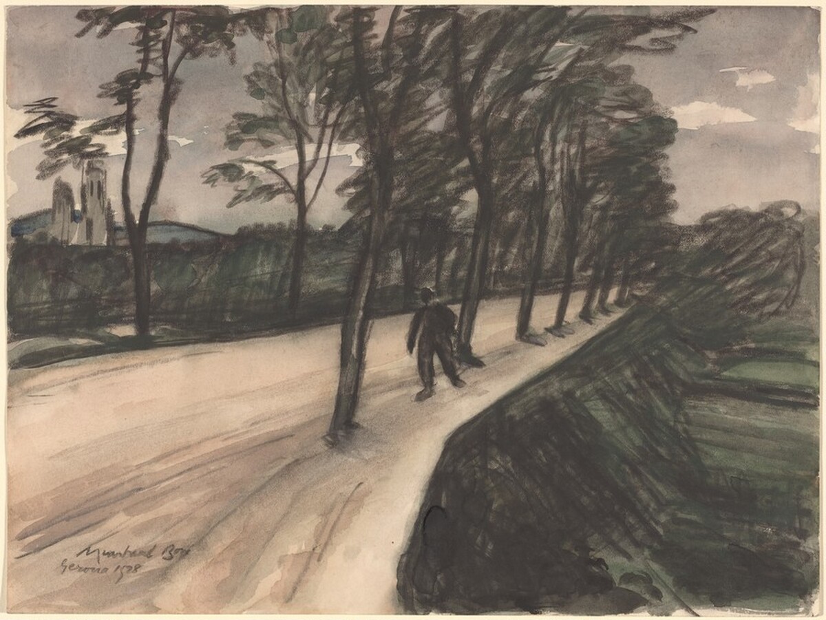 Gerona Road by Sir Muirhead Bone