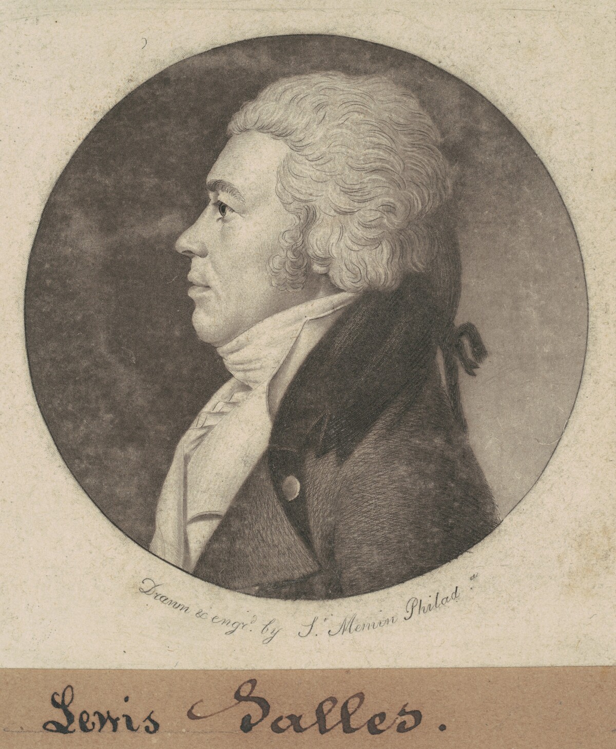 Lewis Salles by Charles B. J. Févret de Saint-Mémin