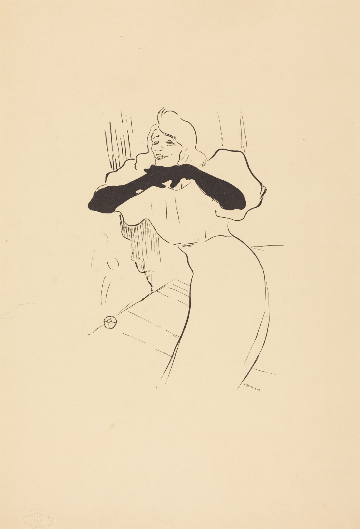 Yvette Guilbert: Linger, Longer, Loo by Henri de Toulouse-Lautrec