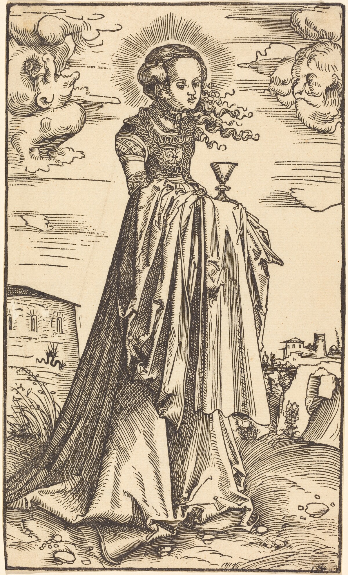 Saint Barbara by Lucas Cranach the Elder
