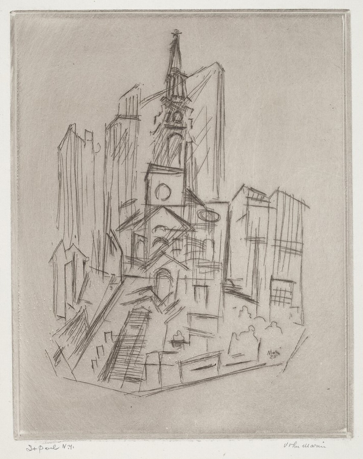 St. Paul's, New York by John Marin