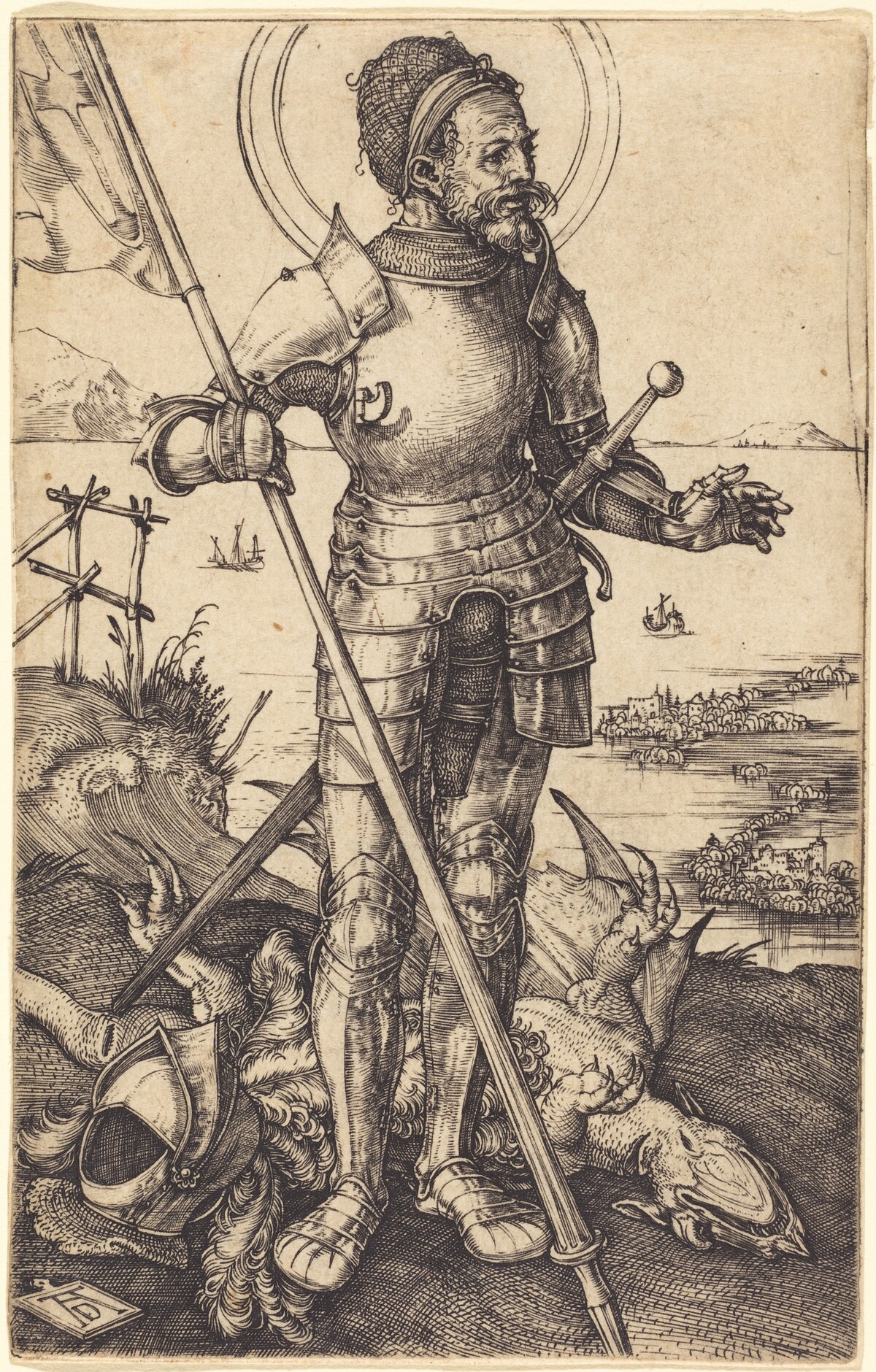 Saint George Standing by Albrecht Dürer