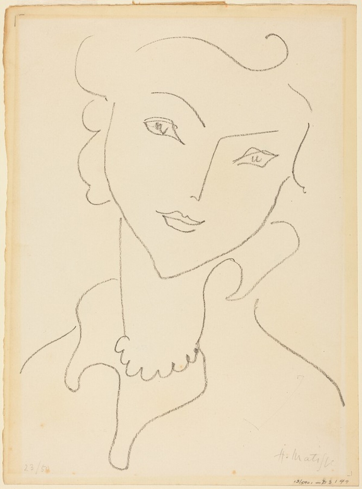 Untitled (Head of a Woman) by Imitator of Henri Matisse