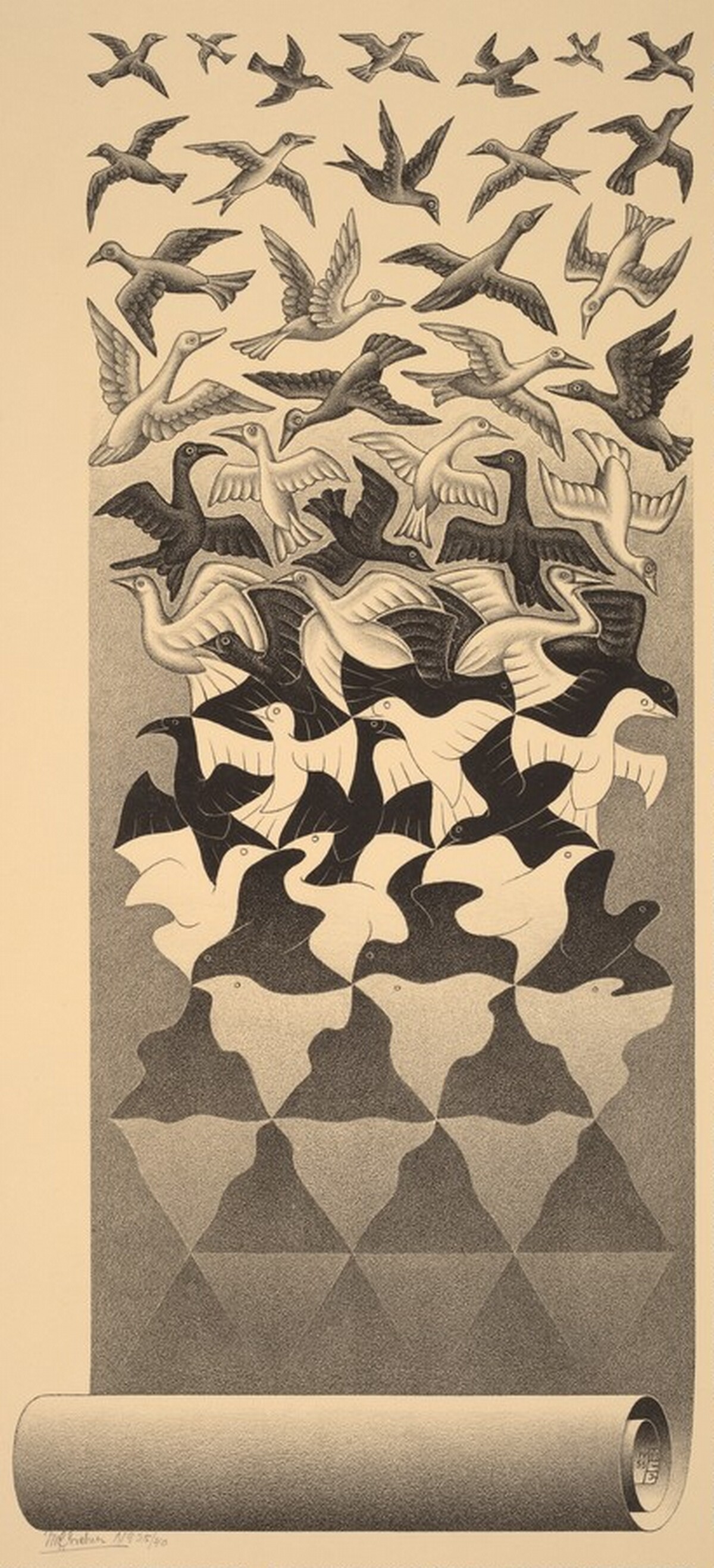 Liberation by M.C. Escher
