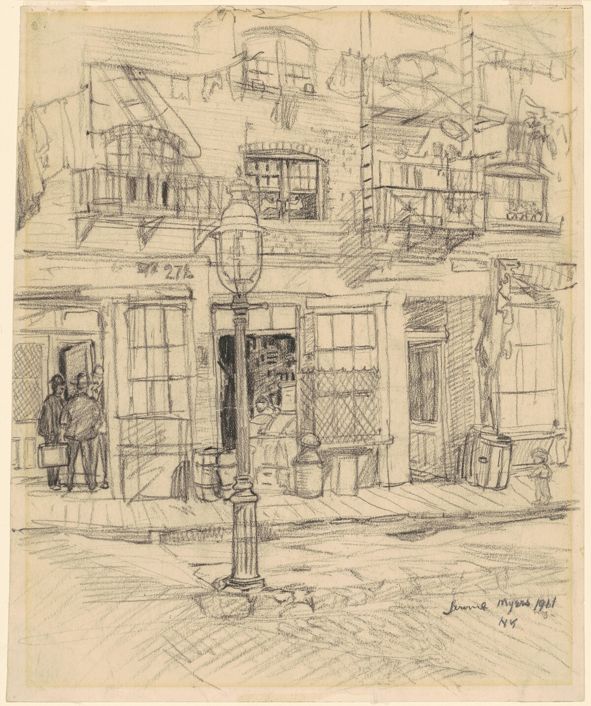 New York Street Scene by Jerome Myers