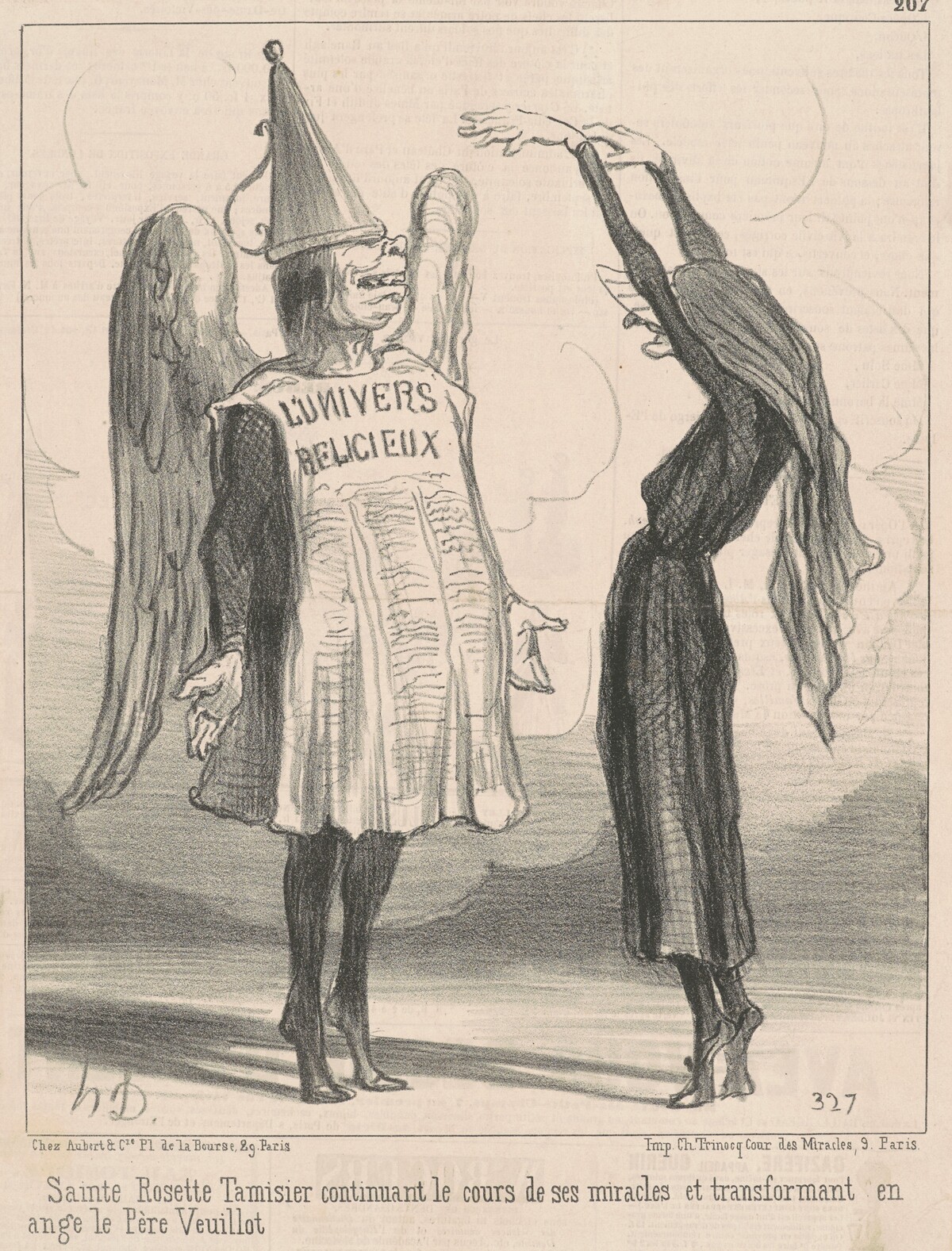 Sainte Rosette Tamisier ... by Honoré Daumier