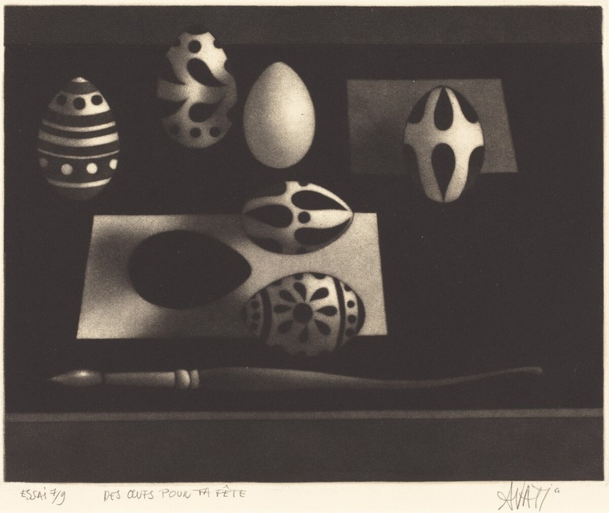 Des Oeufs pour ta fête by Mario Avati