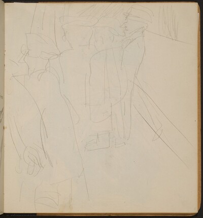 Straßenszene mit Passante  (Figures Walking on t he Street) [p. 5]