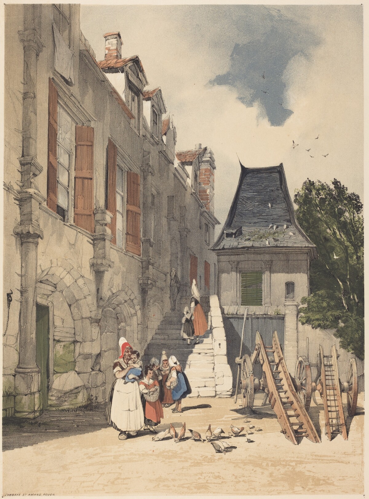 L'Abbaye St. Amand, Rouen by Thomas Shotter Boys