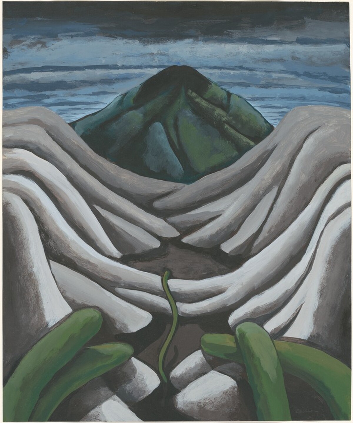 White Ridges by Mary Beth Edelson