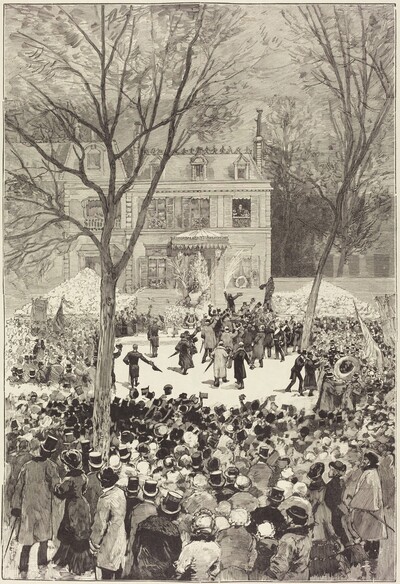 Manifestation populaire du 27 Février pour fêter le 80 année de Victor Hugo