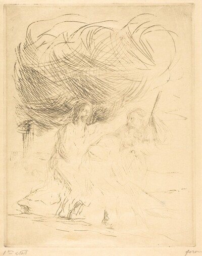 La route d'Emmaüs (2e planche) (The Road to Emmaus) (second plate)