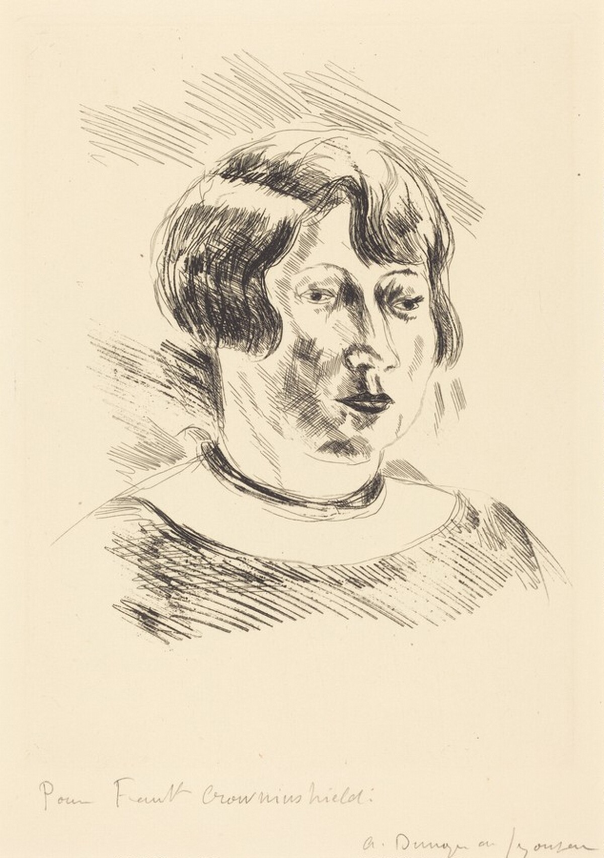 Study of a Prostitute (Etude de fille publique) by André Dunoyer de Segonzac