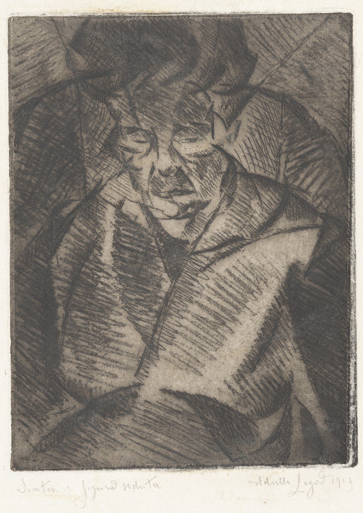Sintesi di figura seduta (Synthesis of a Seated Figure) by Achille Lega