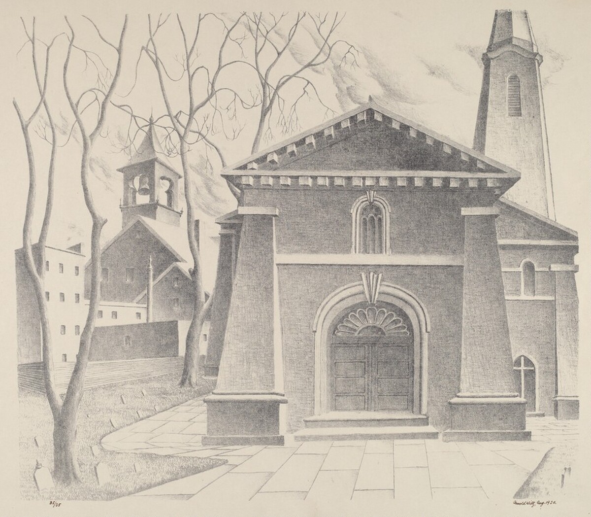 Untitled (Kingston Church) by Arnold Wiltz