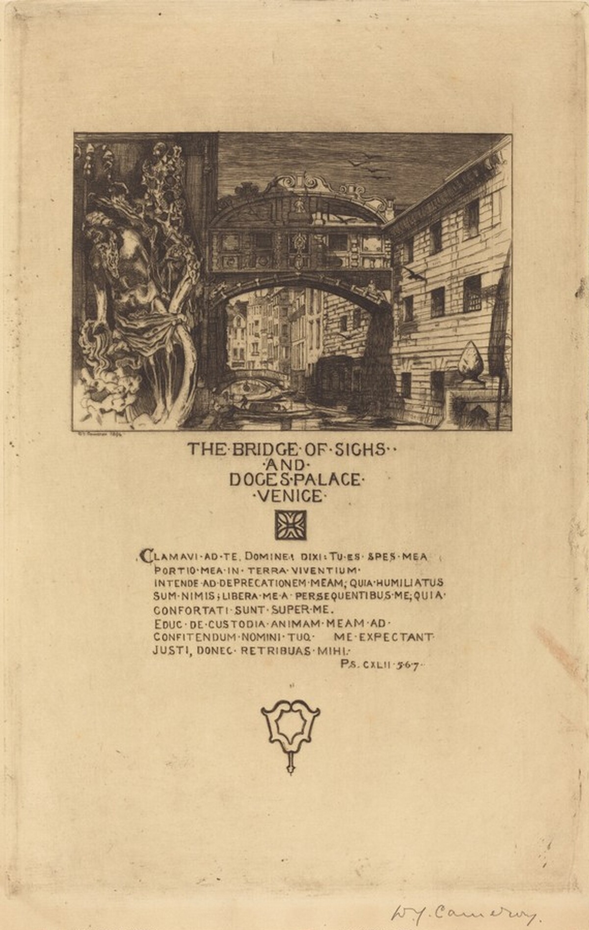 The Bridge of Sighs by David Young Cameron