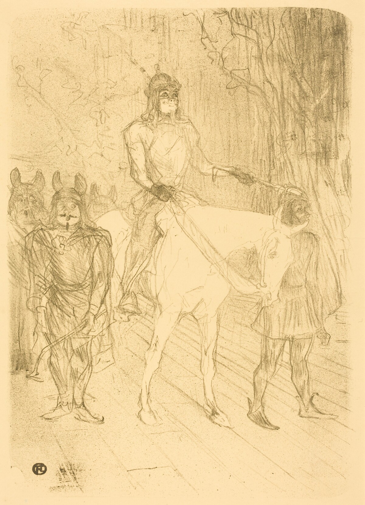 Entrance of Brasseur in "Chilperic" (Entrée de Brasseur dans "Chilpéric") by Henri de Toulouse-Lautrec